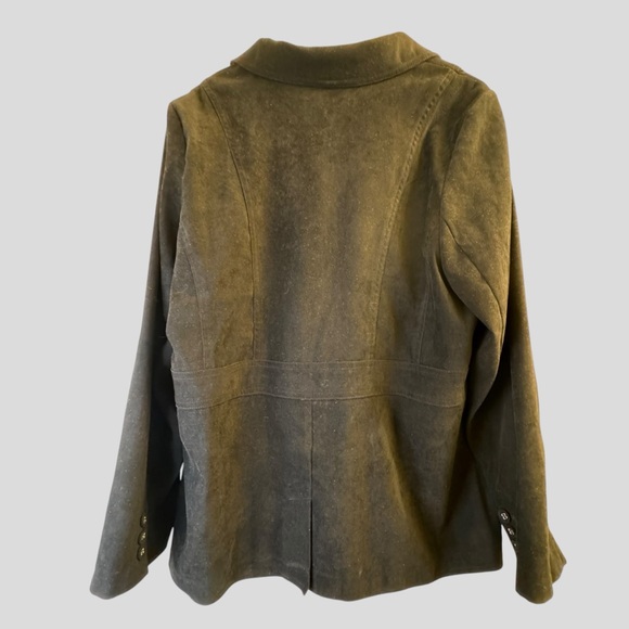 Torrid Women’s Blazer Size 14 Black Faux Suede - Picture 9 of 11